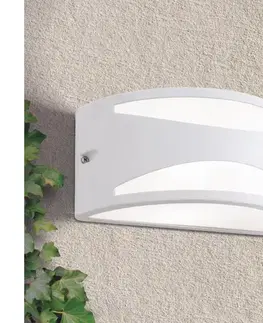 Svietidlá Orion - Vonkajšie nástenné svietidlo SHELL 1xE27/40W/230V IP54 biela AL 11-1193 weiß