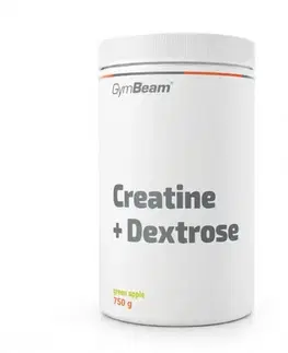 Kreatín Monohydrát GymBeam Kreatín + Dextróza (so steviol-glykozidmi) zelené jablko