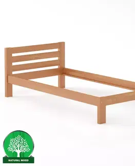 Drevené postele Posteľ borovica LK127–100x200 jelša