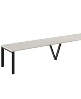 Jedálenské stoly Rozkladací stôl 130-405 cm Titan kašmír