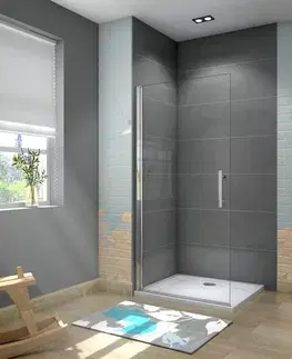 Sprchovacie kúty H K - MELODY DF1 100 Otočná WALK-IN zástena 94,8–96,8 × 195 číre sklo SE-MELODYDF1100