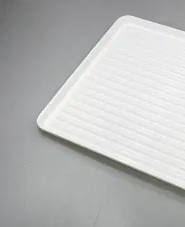 Odkvapkávače ALFA PLASTIK - Odkvapkávač na riad biely 50x40 cm, pláto