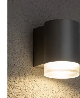 Svietidlá BRILAGI - LED RGBW Vonkajšie nástenné svietidlo MATERA 1xGU10/4,8W/230V sivá IP54 BG0978+AI2382