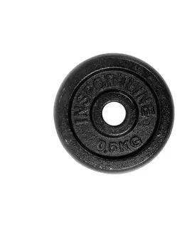 Závažia k činkám Sada 2x7ks liatinových kotúčov inSPORTline Castblack 2x 0,5-20 kg 30 mm