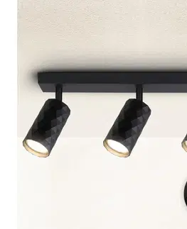 Svietidlá BRILAGI - Bodové svietidlo SELE DIAMANT 3xGU10/30W/230V čierne WO-DIA3-BLK