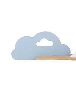 Svietidlá  LED Detské nástenné svietidlo s poličkou CLOUD LED/5W/230V modrá/biela 21-33567