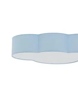 Svietidlá BRILAGI - Detské stropné svietidlo NIMBUS 4xE27/15W/230V 46x63 cm modré 11233