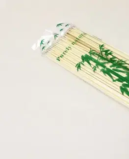 Ihly na špíz a špajdle MAKRO - Špajdle hrotené 100ks bambus 25cm