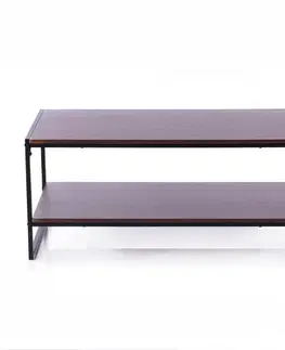 Konferenčné stolíky Homede Konferenčný stolík Coxe tmavohnedá, 105 x 53 x 45 cm