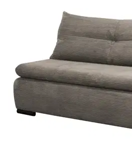 Kreslá KONDELA Keny 2R rozkladacie kreslo s úložným priestorom sivobéžová (taupe)