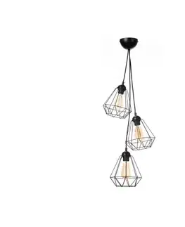 Svietidlá  Luster na lanku DIAMENT MINI 3xE27/60W/230V 0325