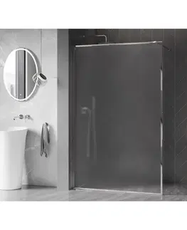 Sprchové dvere MEXEN/S - Kioto-F Sprchová zástena WALK-IN s rámom 120 x 202, dekor 8 mm, chróm 800-120-104-01-30