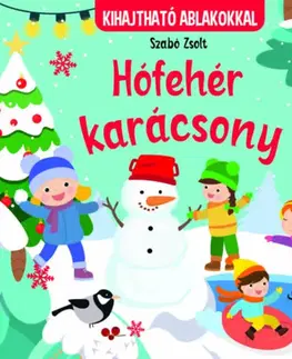 Leporelá, krabičky, puzzle knihy Hófehér karácsony - kihajtható ablakokkal - Zsolt Szabó