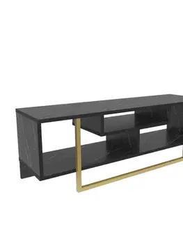 TV stolíky TV stolík Asal 120 - Black, Gold