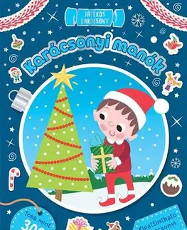 Nalepovačky, vystrihovačky, skladačky Játékos karácsony - Karácsonyi manók