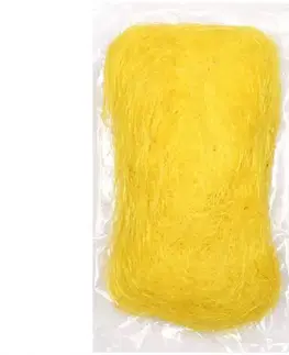 Bytové dekorácie Vlákno sisalové žlté 50g