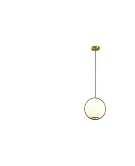 Svietidlá Eurolamp Luster na lanku ORBA 1xE27/15W/230V mosadz 144-28501