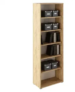 Regály a poličky KONDELA Rioma Typ 1 regál dub artisan / biela