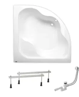 Vane Rohová vaňa Laguna Syntia Plus 150x150 cm akrylát ľavá aj pravá SIKOSY1500AN SIKOSY1500AN