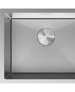 Kuchynské drezy MEXEN MEXEN - Trixo oceľový drez 1-bowl 540 x 440 mm, nerez 6414541000-01