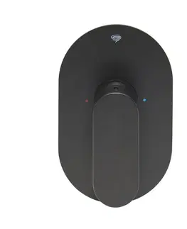 Kúpeľňové batérie Sprchová batéria SAT Fusion vrátane podomietkového telesa matná čierna SATBSFU210CPC SATBSFU210CPC