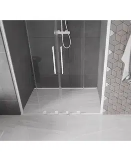 Sprchovacie kúty MEXEN/S - Velar Duo posuvné sprchové dvere 150, transparent, białe 871-150-000-02-20
