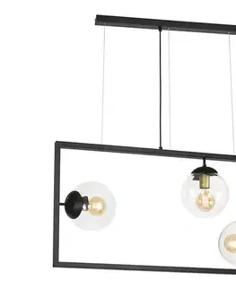 Svietidlá  103002 - Luster na lanku REY 3xE27/7W/230V čierna 103002