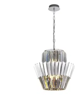 Svietidlá  Luster na reťazi DONNA 9xE14/40W/230V pr. 45 cm matný chróm ML0414