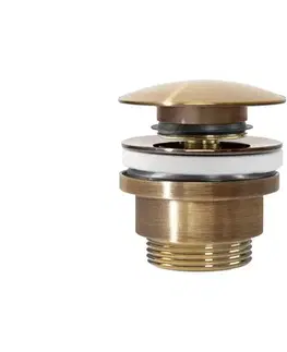 Svietidlá REA-A8110 - Umývadlová výpusť CLICK-CLACK, priemer 6,4 cm, zlatá REA-A8110
