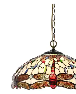 Svietidlá Prezent  - Luster na reťazi TIFFANY 2xE27/60W/230V 
