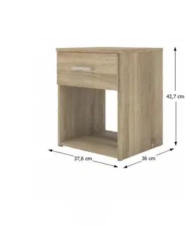 Nočné a toaletné stolíky Nočný stolek GARBO Tempo Kondela