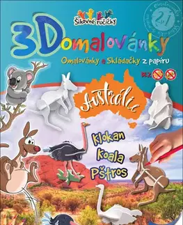 Pre deti a mládež - ostatné 3D omalovánky Austrálie