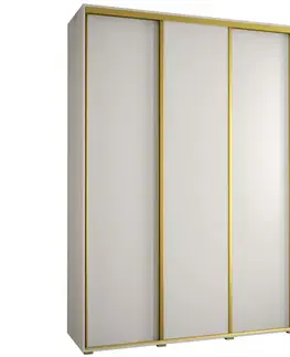 Šatníkové skrine Skriňa 45 Canaris 1 190 biela/gold