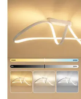 Svietidlá BRILAGI-LED Stmievateľné prisadené svietidlo TWISTER LED/60W/230V 3000-6000K biela + diaľkové ovládanie BRI723