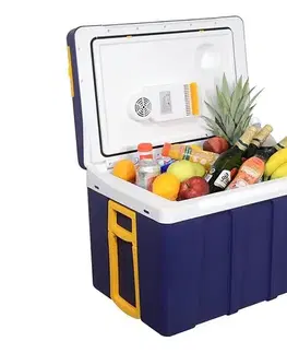 Predlžovacie káble  Pojazdný chladiaci box 60 W, 230/12 V, 50 l modrá/žltá 07126