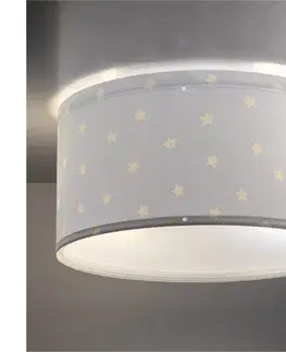 Svietidlá Dalber 82216T - Detské stropné svietidlo STAR LIGHT 2xE27/60W/230V modrá 82216MT