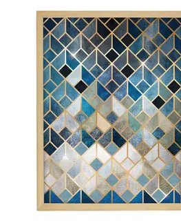 Obrazy Obraz Geometric 30x40cm gold&navy