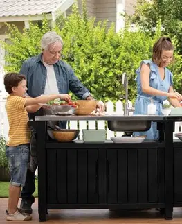 Záhradné stoly KETER Stôl UNION COOK 415l | grafit