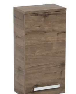 Kúpeľňový nábytok Kúpeľňová skrinka nízka SAT Cube Way 32,5x63x20 cm dub wellington CUBE3CHH32DW CUBE3CHH32DW