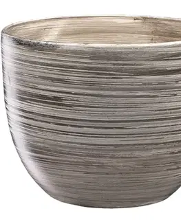 Záhrada Obal na kvetináč PURKYNE keramický matný sivý