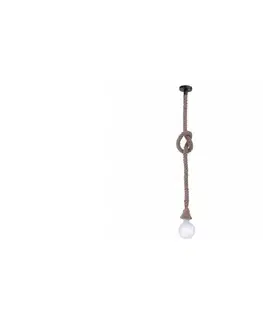 Svietidlá Leuchten Direkt 15481-18 - Luster na lanku ROPE 1xE27/60W/230V 15481-18