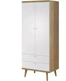 Šatníkové skrine Skriňa Primo PSZ80 80 cm dub riviera
