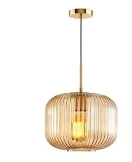 Moderné lampy do obývačky Luster ERITHAN 66858 AMBER LW1