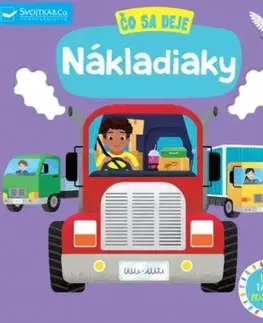 Leporelá, krabičky, puzzle knihy Čo sa deje: Nákladiaky - Kolektív autorov