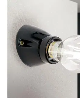 Svietidlá Orion - Nástenné svietidlo FROST 1xE27/60W/230V čierne WA 2-1367 schwarz/Kera