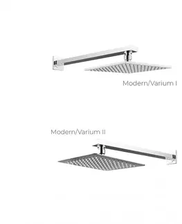 Kúpeľňové batérie BESCO BESCO - Podomietkový sprchový set SLIM MODERN/VARIUM II - Čierna matná BABPMVIICZ