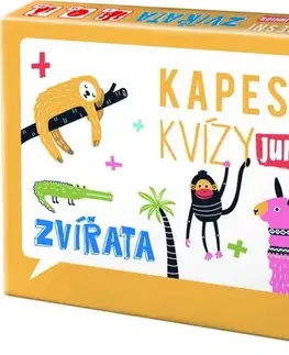 Vzdelávacie hry Dino Toys Cestovná hra Vreckové kvízy: Zvieratá Dino
