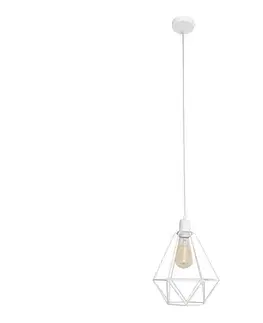 Svietidlá  Luster KARO 1xE27/15W/230V biela W-KM 1311/1 WT