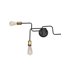 Svietidlá  Prisadený luster TUBE 3xE27/15W/230V P-1924/3 BK+AB
