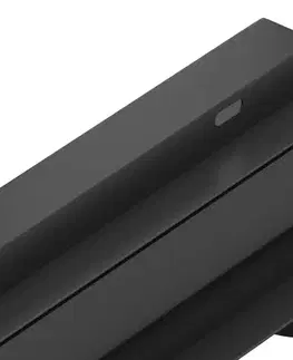 Sprchovacie kúty MEXEN - Flat Wall odtokový žľab stena 2v1 120 cm čierna 1730120